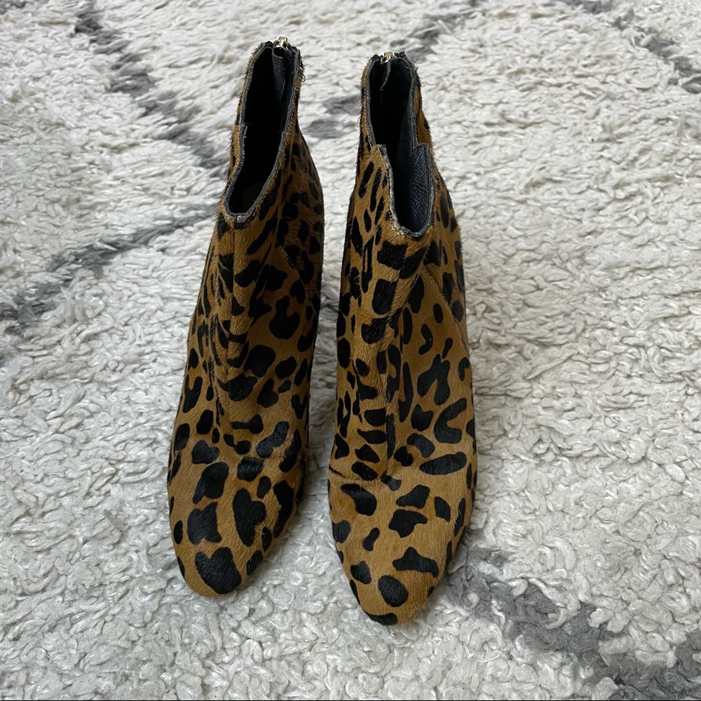 RAYE Ivy Pony Hair Booties Leopard - Picture 10 of 10